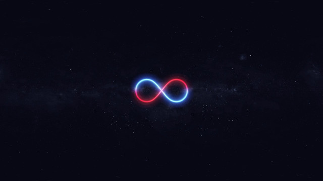 Neon lights dark sky space #2 free wallpaper - medium preview image