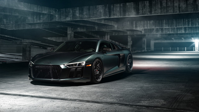 Grey car night parking garage free wallpaper - medium preview image