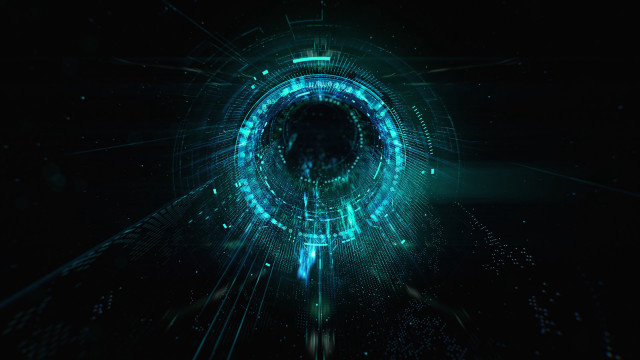 Holographic cybernetics astronaut moon stars free wallpaper - medium preview image