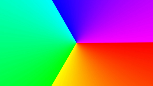Multicolored triangle pattern beeple triadic free wallpaper - medium preview image