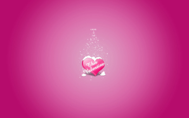Pink heart message star digital free wallpaper - medium preview image