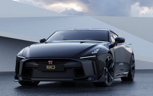 Black sports car cloudy sky #8 free wallpaper - medium preview image