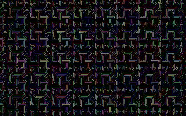 Black white pattern colored lines free wallpaper - medium preview image
