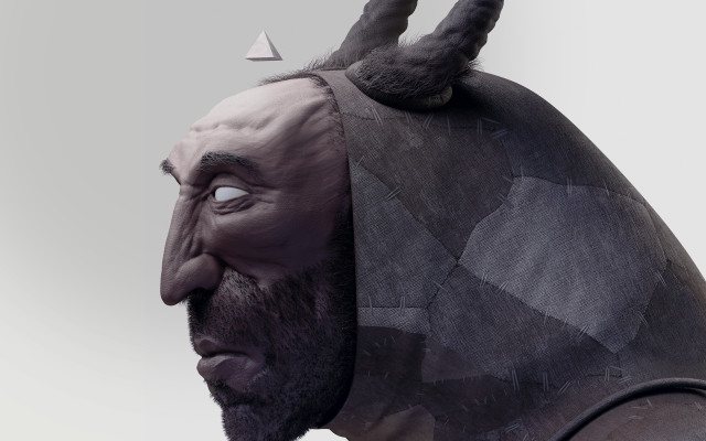 Horned man mask cedric seaut free wallpaper - medium preview image
