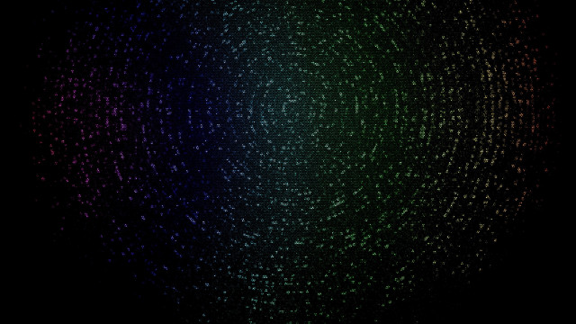 Hologram chromaticaberration starrysky cityscape night free wallpaper - medium preview image