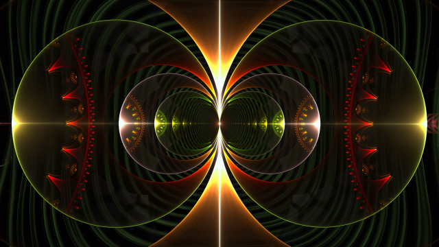 Flower hologram abstract symmetric mandelbrot free wallpaper - medium preview image