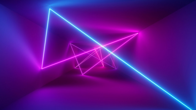 Purple blue abstract triangle lines free wallpaper - medium preview image