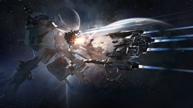 Space station planet starry sky #2 free wallpaper - medium preview image