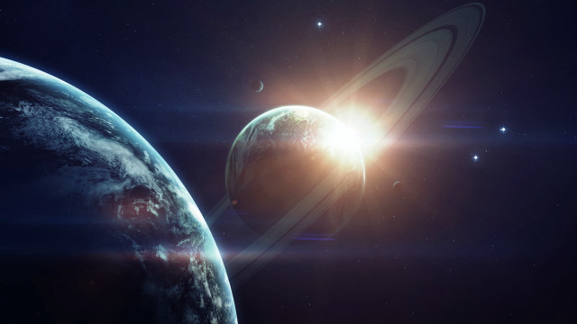 Planet sun star foreground distant free wallpaper - medium preview image