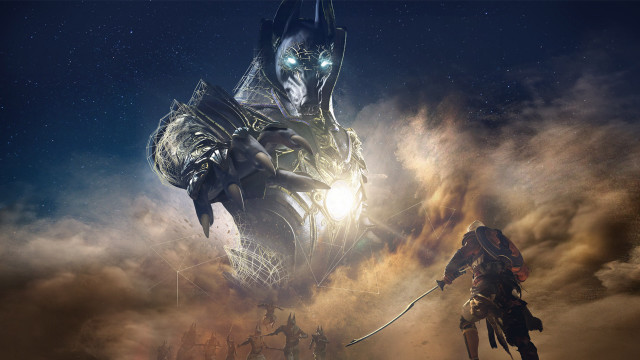 Desert horse robot night moon free wallpaper - medium preview image