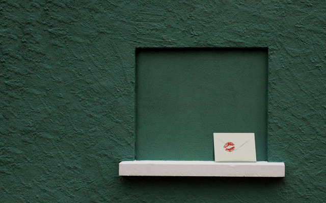 Green wall square window red free wallpaper - medium preview image