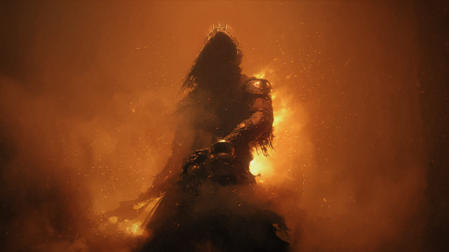 Giant creature smoke flames dusk free wallpaper - medium preview image
