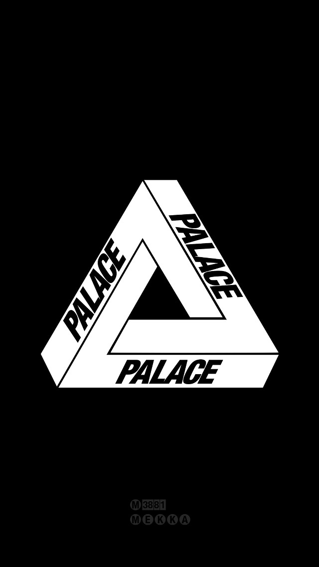 Black white logo triangle palace free wallpaper - medium preview image