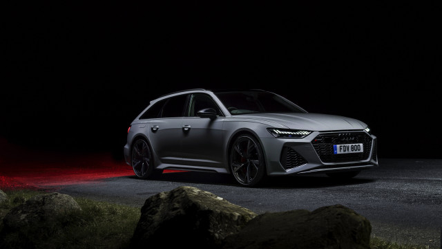 Silver car night road red #2 free wallpaper - medium preview image