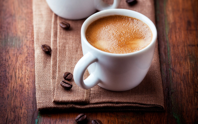 Coffee cups napkin coffee beans #2 free wallpaper - medium preview image