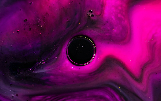 Purple black nebula space aurora free wallpaper - medium preview image