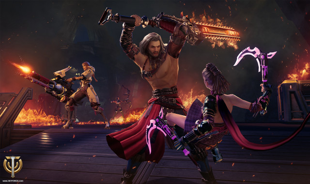 Video game characters weapons armor free wallpaper - medium preview image