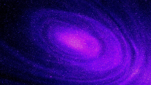 Purple swirling starry night space free wallpaper - medium preview image