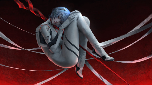 Bluehair whitebodysuit redribbons spacecyberpunk artgerm free wallpaper - medium preview image