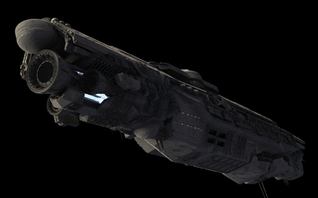 Futuristic black object white light free wallpaper - medium preview image