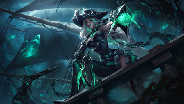Woman archer forest bridge glowing free wallpaper - medium preview image