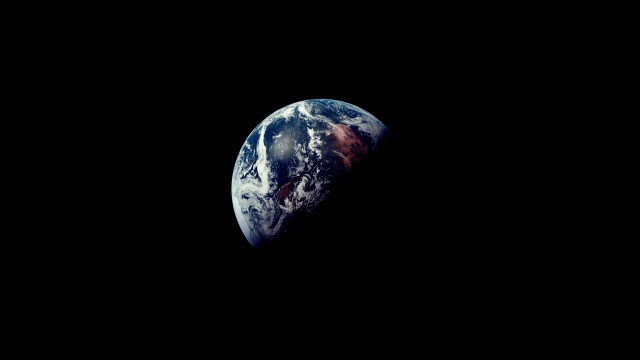 Earth moon space shuttle 4k free wallpaper - medium preview image