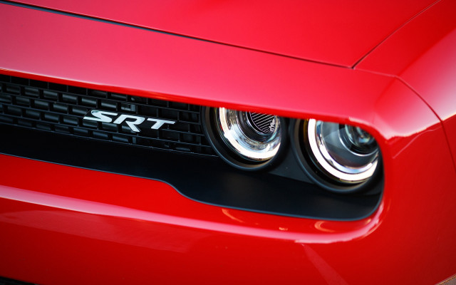 Red sports car headlights srt free wallpaper - medium preview image