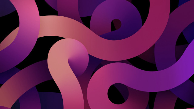 Colorful abstract curves center black free wallpaper - medium preview image