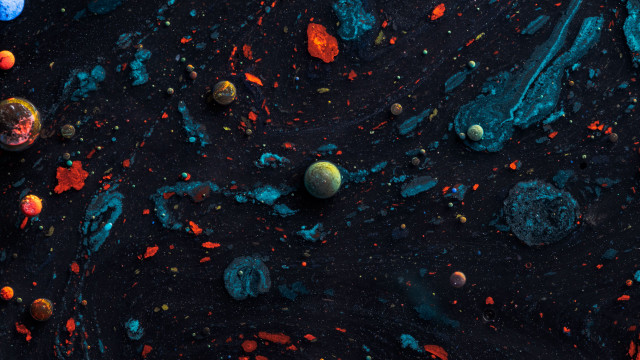 Rocks skeleton space art planet free wallpaper - medium preview image