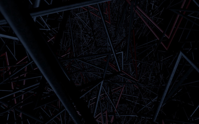Sticks clock generative shiota raytraced free wallpaper - medium preview image