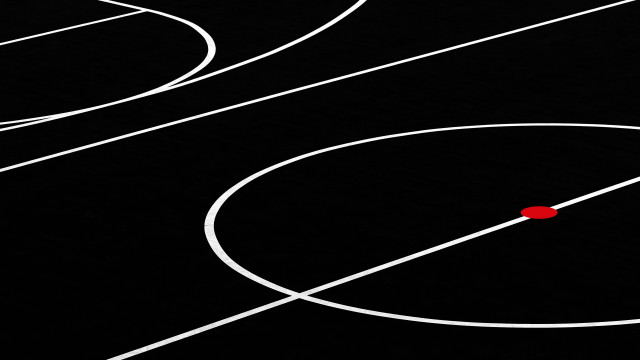 Basketball court red ball white free wallpaper - medium preview image