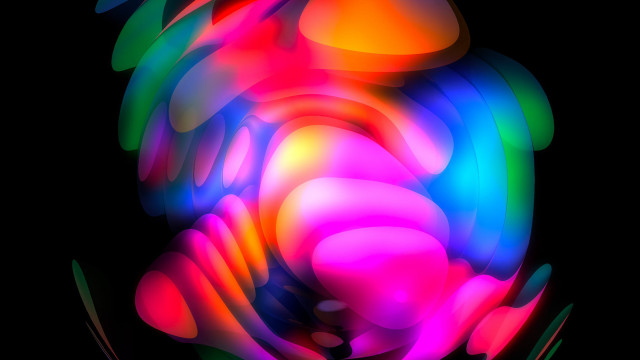 Colorful abstract background black volumetric free wallpaper - medium preview image