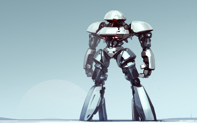 Robot snow constructivism fadeev sword free wallpaper - medium preview image