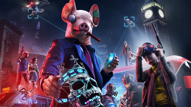 Pig gun man suit mask free wallpaper - medium preview image