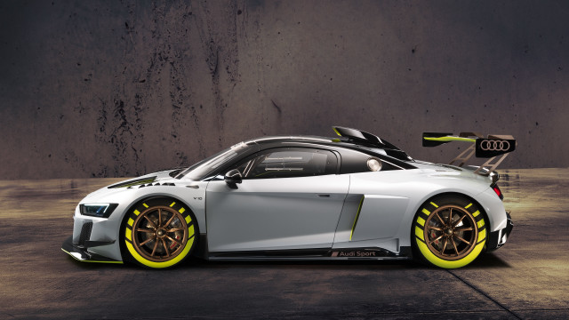 White sports car yellow rims #2 free wallpaper - medium preview image