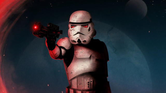 Star wars alien astronaut moonlight free wallpaper - medium preview image