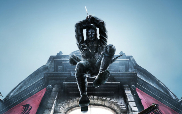 Statue man sword building city free wallpaper - medium preview image