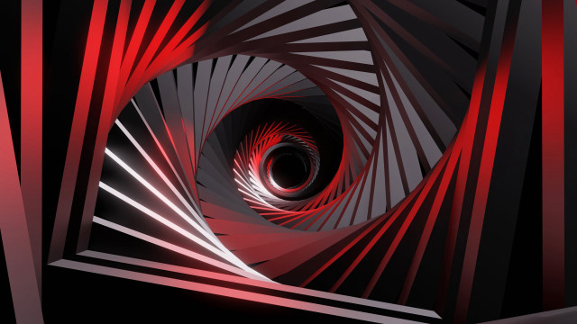 Red black spiral abstract geometric free wallpaper - medium preview image