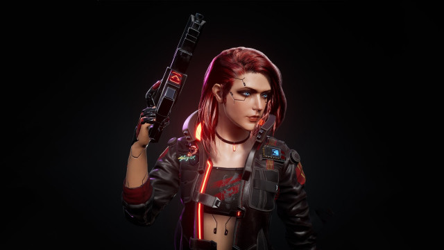 Eve ryder cyberpunk gun lightsaber #2 free wallpaper - medium preview image