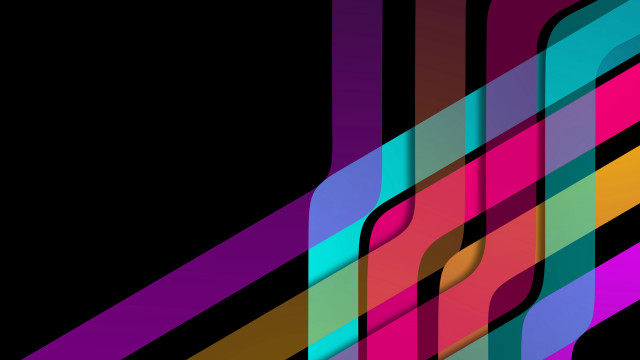 Colorful abstract curved bottom black free wallpaper - medium preview image