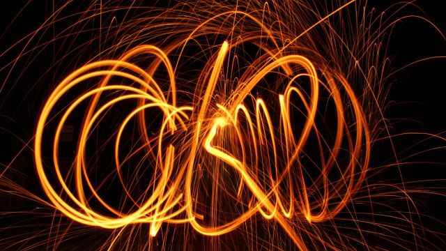 Firework longexposure redlight sparks abstract free wallpaper - medium preview image