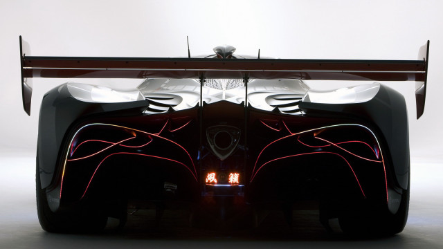Futuristic car red light white free wallpaper - medium preview image