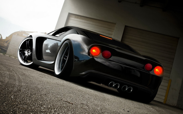 Black sports car cobra 3d free wallpaper - medium preview image