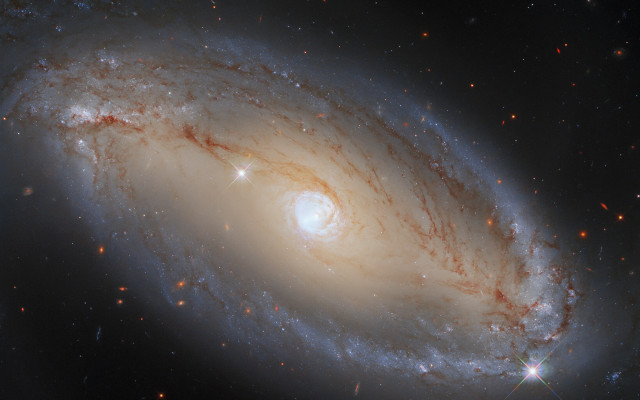 Spiral galaxy bright center stars free wallpaper - medium preview image