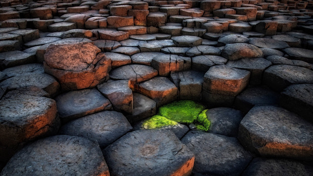 Green rocks land art fractals free wallpaper - medium preview image