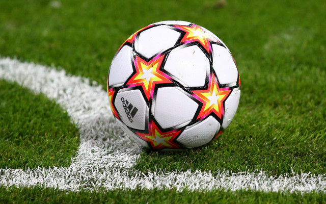 Soccer ball red star grass free wallpaper - medium preview image