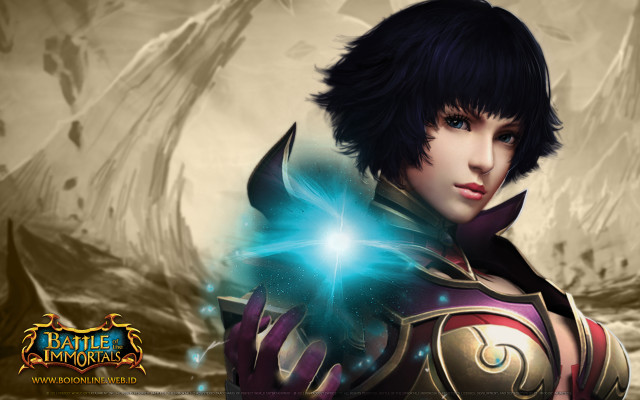 Woman costume glowing ball ship free wallpaper - medium preview image