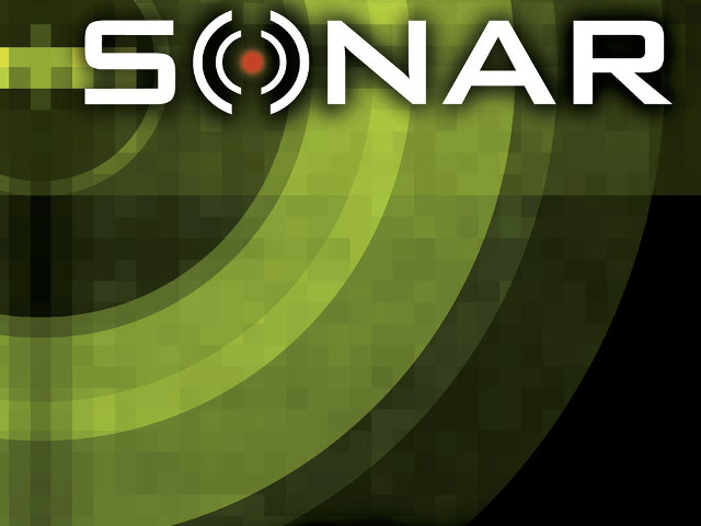 Green black background sonar red free wallpaper - medium preview image