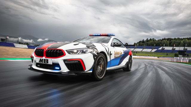 Police car race track clouds free wallpaper - medium preview image
