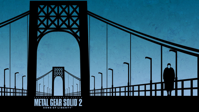 Man bridge blue sky metal free wallpaper - medium preview image